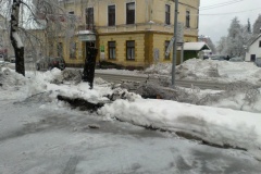 Cerknica v snegu in žledu