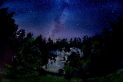 NOČNO NEBO V ČASU AVGUSTOVSKIH PERZEIDOV, foto:Valter Leban